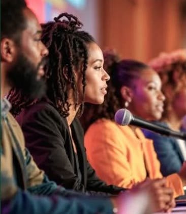 Guests at a conference event